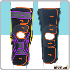 《固定用》前十字靭帯【エクスエイドニーACL】前十字靭帯損傷専用の膝サポーターでソフトなので手術後の復帰におすすめです。